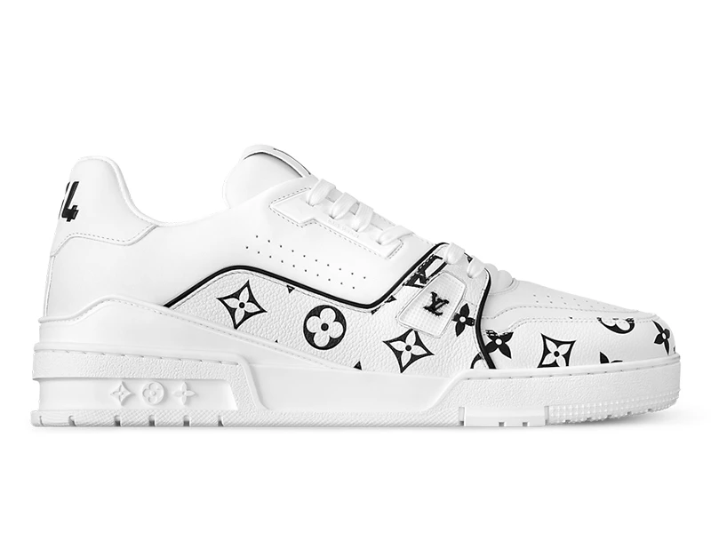 Giày Louis Vuitton LV Trainer #54 White Monogram Calf Leather Best Quality
