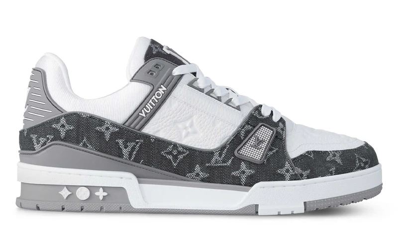 Giày Louis Vuitton LV Trainer Monogram Denim Grey Best Quality
