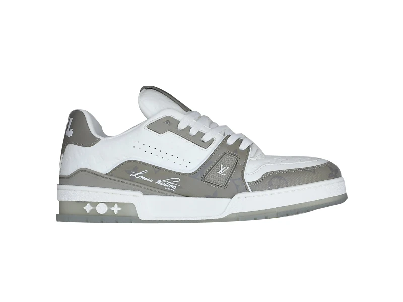 Giày Louis Vuiton #54 Trainer Arch Light Grey White Like Auth