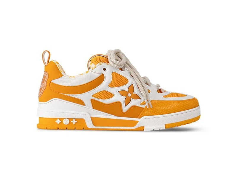 Louis Vuitton Skate Trainer Yellow Flowers Monogram Best Quality