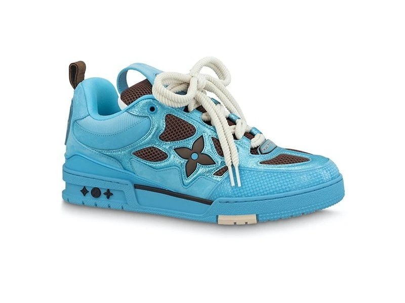 Louis Vuitton Skate Trainer Blue Brown Best Quality