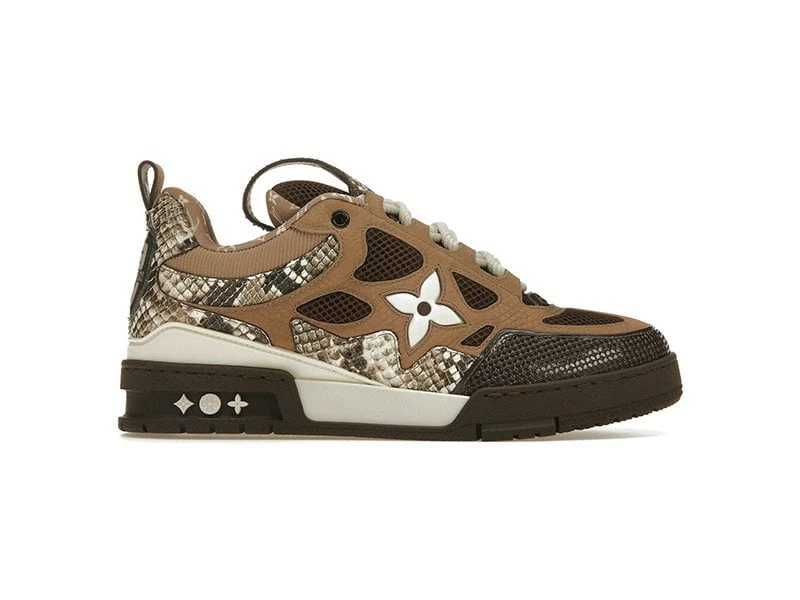 Louis Vuitton Skate Sneaker Brown Snakeskin Best Quality